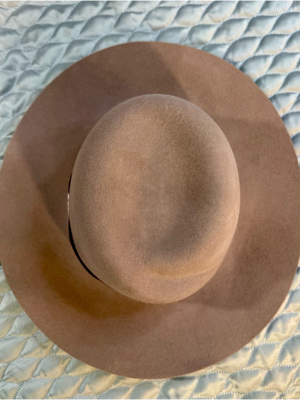 Women's Nordstrom Romantic Wide Brim Felt Fedora Hat in Blush Pink - Picture 2 of 11